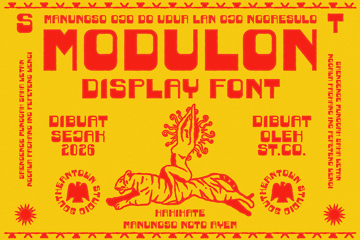 MODULON Display Font, a Slab Serif Font by Southerntown (Photo 1 of 4)