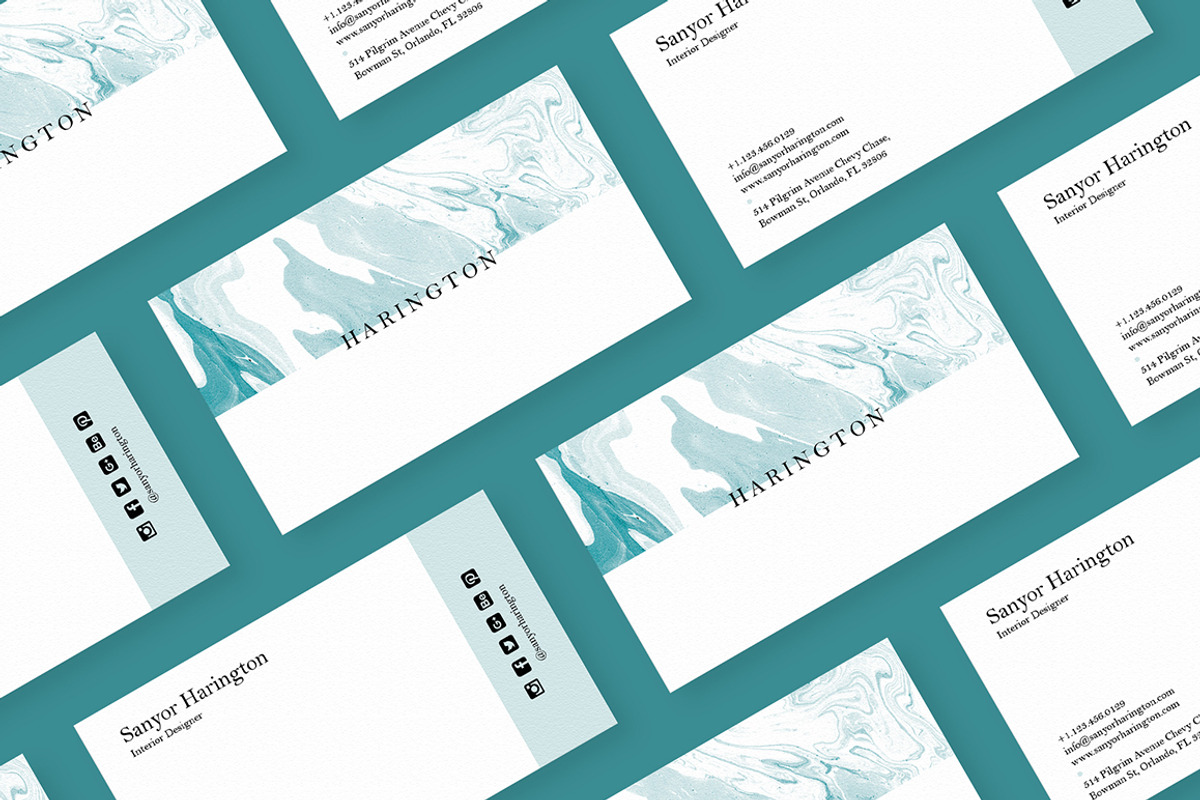 Minimal Modern Business Card, a Business Card Template by GraphicsEgg (Photo 3 of 4)