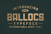 BALLOCS TYPEFACE, a Font by 24Design Studios (Thumbnail 1 of 7)