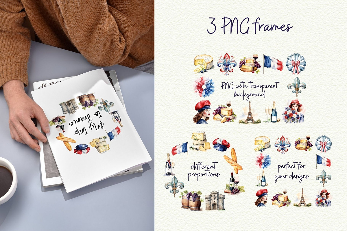 French Vibes Collection, an Object Illustration by Anna Design Studio (Photo 8 of 14)
