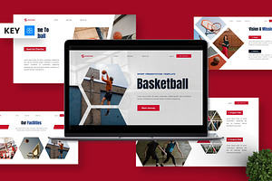 Basketball - Sport Keynote, a Presentation Template by Deepslide Studio