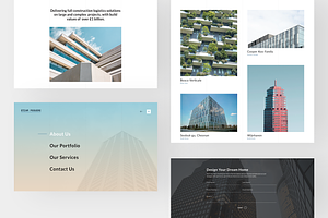 Architecture Responsive PSD & Sketch