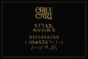 Chief Cart Vintage Typeface