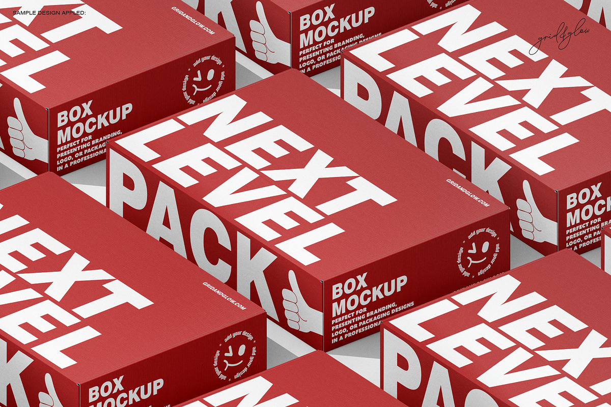 Mailing Box Mockup Set-1, a Packaging Mockup by Grid&Glow (Photo 5 of 10)