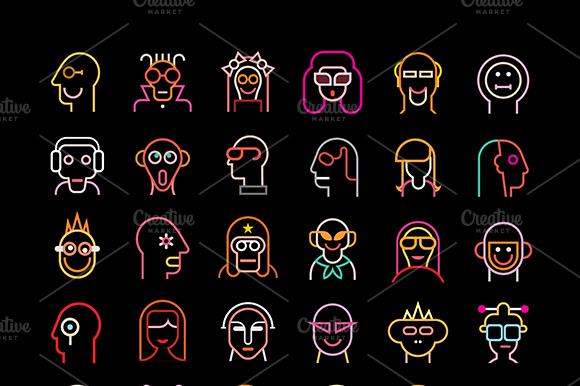 Vector Avatar Set