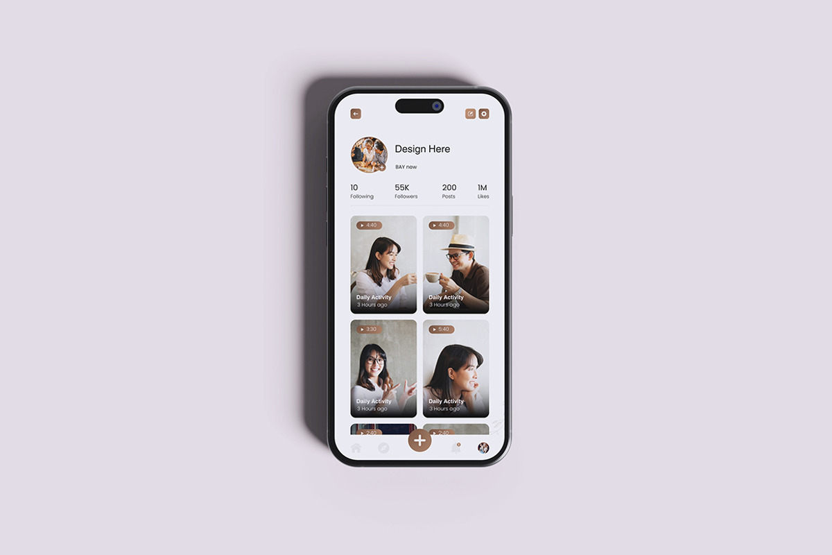 iPhone 16 Interior mockups, an iPhone Mockup by Creative_A23 (Photo 1 of 4)