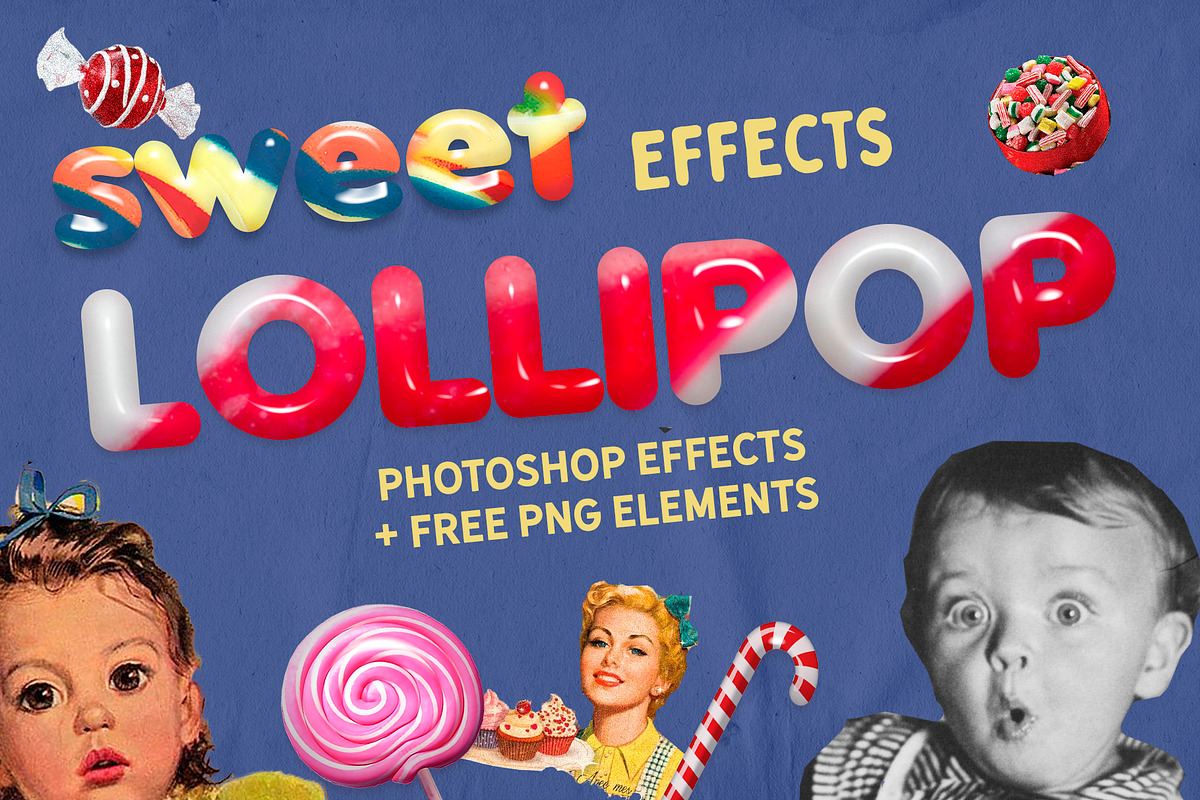 Candy Effect for PS Free Textures, a Layer Style Add-On by Alexiva (Photo 1 of 4)