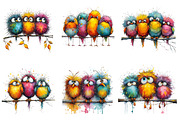 Quirky Birds on a Branch, an Illustration by CreationArt (Thumbnail 4 of 5)