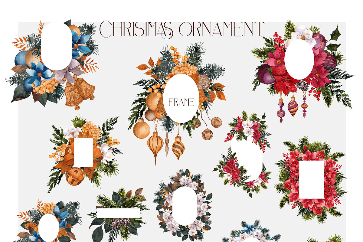 Watercolor Christmas ornaments, an Object Graphic by ma_i_vi (Photo 20 of 20)