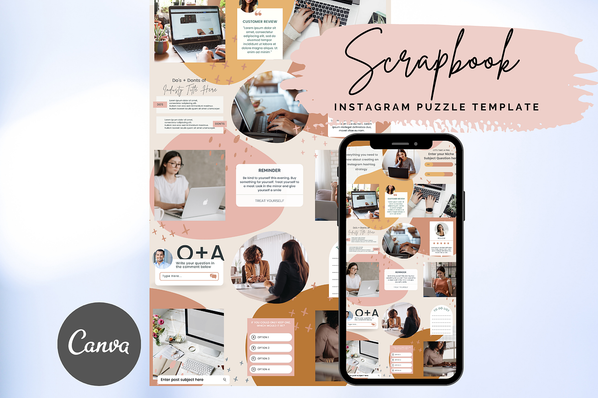 Boho Coach Instagram Puzzle, a Social Media Template by Social Assumptions (Photo 7 of 10)