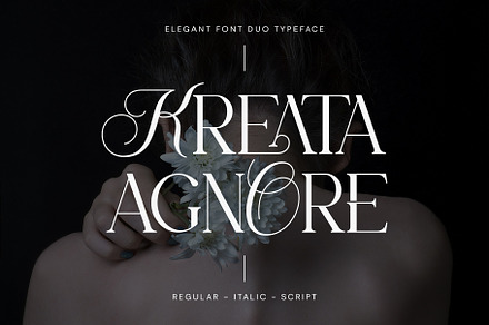 Kreata Agnore - Font Duo, a Serif Font by Slide Shoot