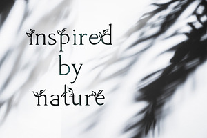 Herb - Floral Ligature Font