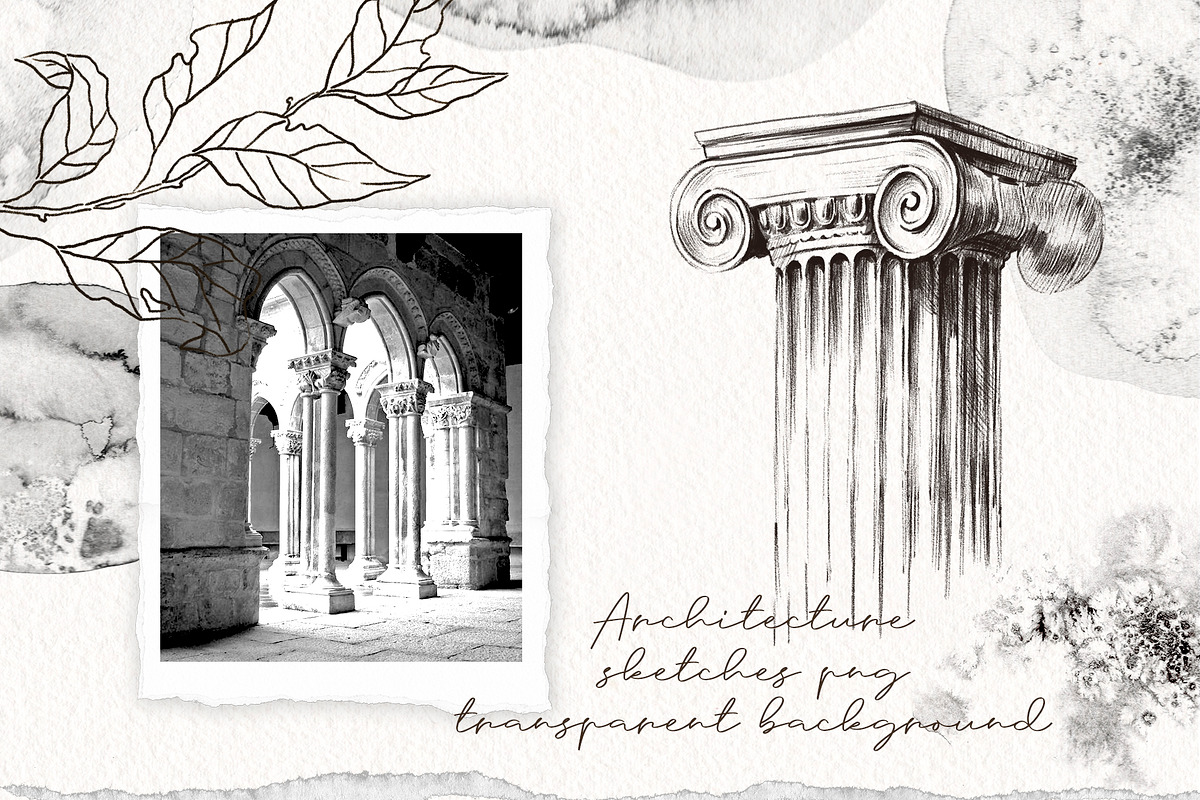 Architecture and Sculpture sketches, a Texture Illustration by Alamella (Photo 3 of 11)
