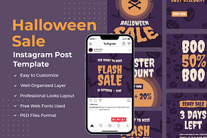Halloween Sale Instagram Post