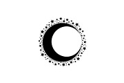 Crescent Moon Round Frame Bundle, an Illustration by Creativeshirt (Thumbnail 12 of 31)