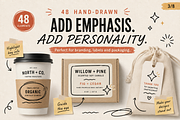 48 Hand-Drawn Annotation Doodles, an Object Graphic by Designs24hr (Thumbnail 3 of 8)
