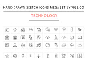 Hand drawn sketch vector icons, an Icon by Visual Generation (Thumbnail 12 of 16)