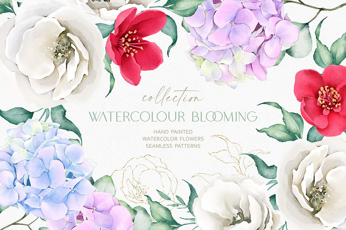 Watercolour Blooming Spring, an Illustration by Eva Katerina (Photo 1 of 17)