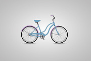 City bicycle + brush chain. Icon., an Icon by AnastasiaFlowStudio (Thumbnail 1 of 2)
