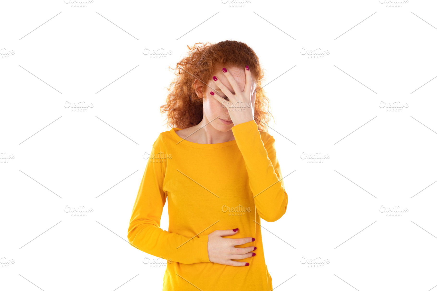 Worried redhear girl, a Person Photo by José Manuel Gelpi