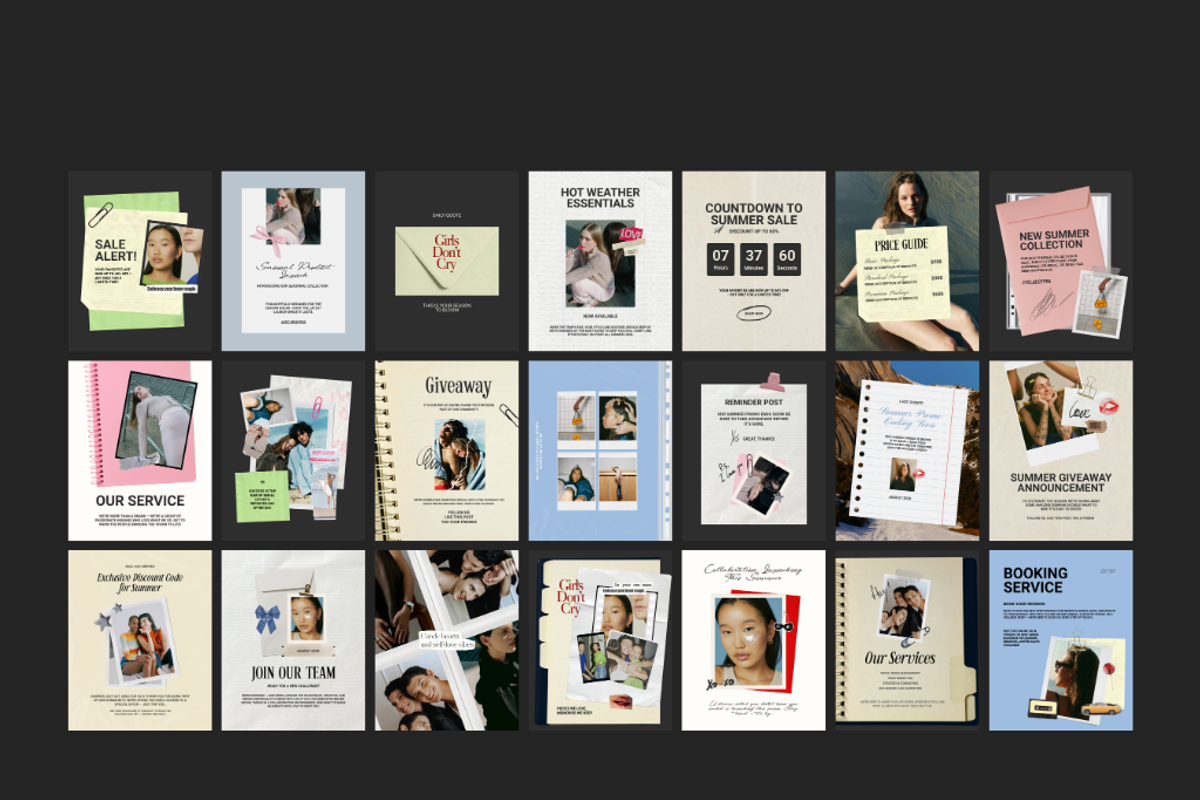 30 Instagram Portrait Canva Template, a Social Media Template by Amaré Creative (Photo 6 of 9)
