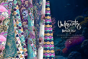 Underwater Glitter Seamless Patterns, a Pattern Graphic by KaramfilaS (Thumbnail 1 of 15)