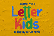 Letter Kids, a Sans Serif Font by Good Java Studio (Thumbnail 9 of 9)