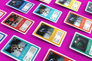 Trading Cards Mockup v3 - 8 views, an Advertising Mockup by Illusiongraphic (Thumbnail 9 of 18)