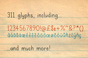 Schoolbook — A hand drawn font, a Handwritten Font by Handy Fonts (Thumbnail 3 of 3)