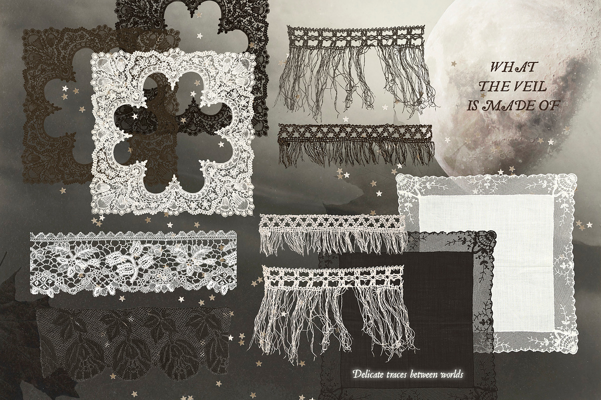 The Veil – Mystical Collage Kit, an Object Graphic by Eva Gentle (Photo 9 of 13)