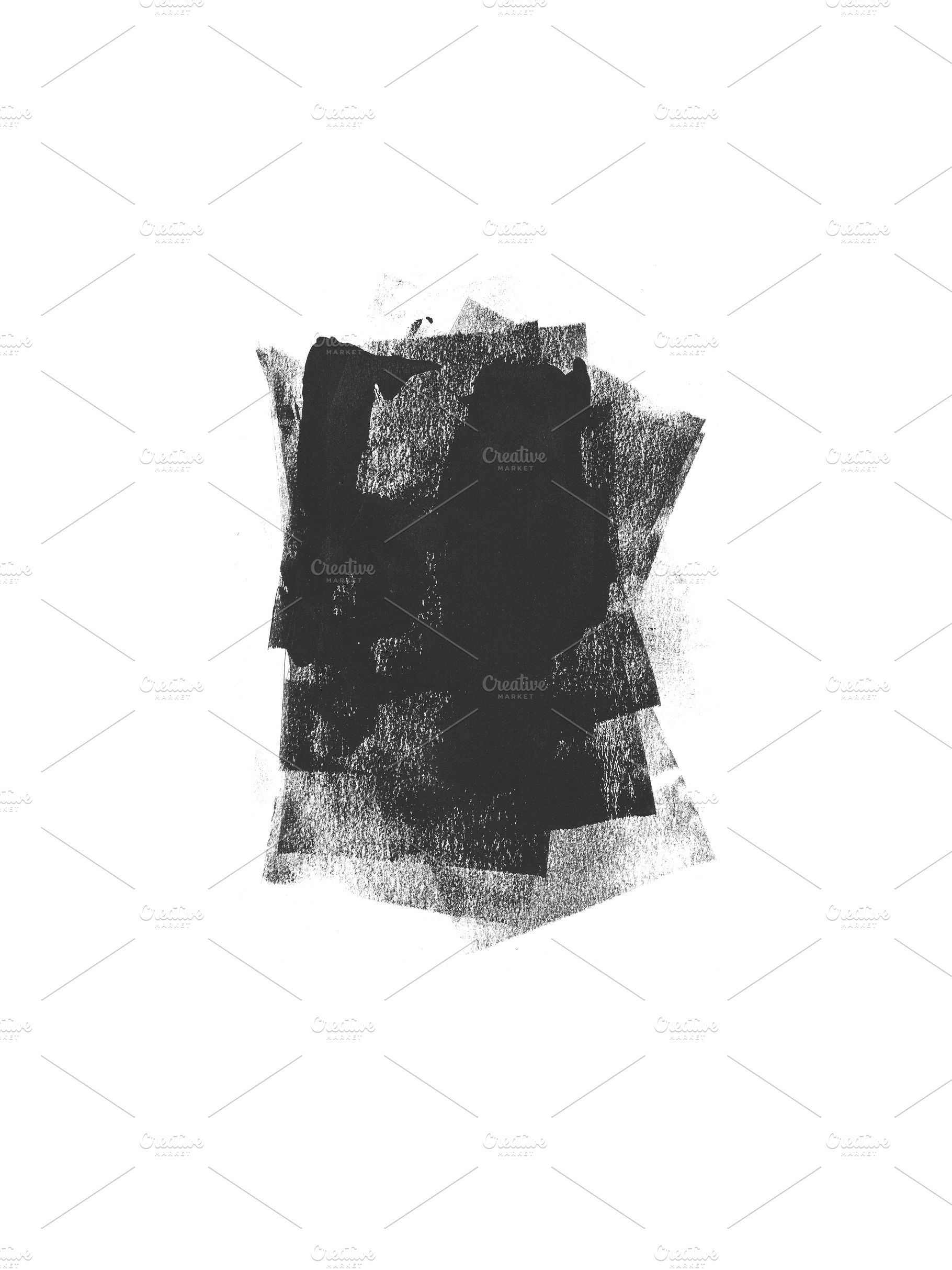 Black abstract paintbrush stain, an Abstract Photo by BOOCYS