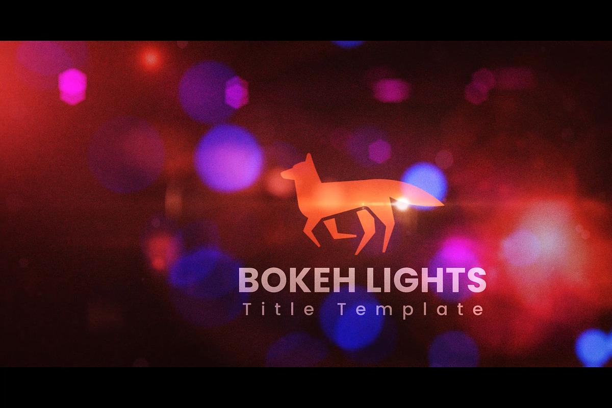 Bokeh Lights Title AEP, a Templates & Theme by Josep Motion (Photo 1 of 2)