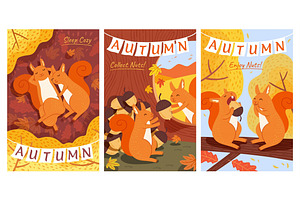 Autumn Forest Illustration Set