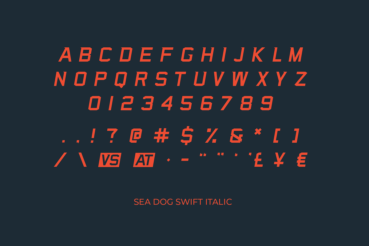 Sea Dog Swift | Sports Display Font, a Font by Doug Houvener (Photo 5 of 10)