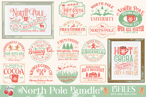 North Pole Christmas Bundle SVG