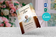 Editable Funeral Program Template, a Brochure Template by SmmrDesign (Thumbnail 1 of 6)