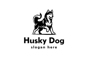 Husky Dog Logo, a Branding & Logo Template by Pixes