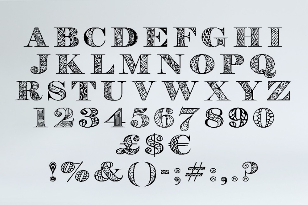 Digizen Decorative Font preview 4