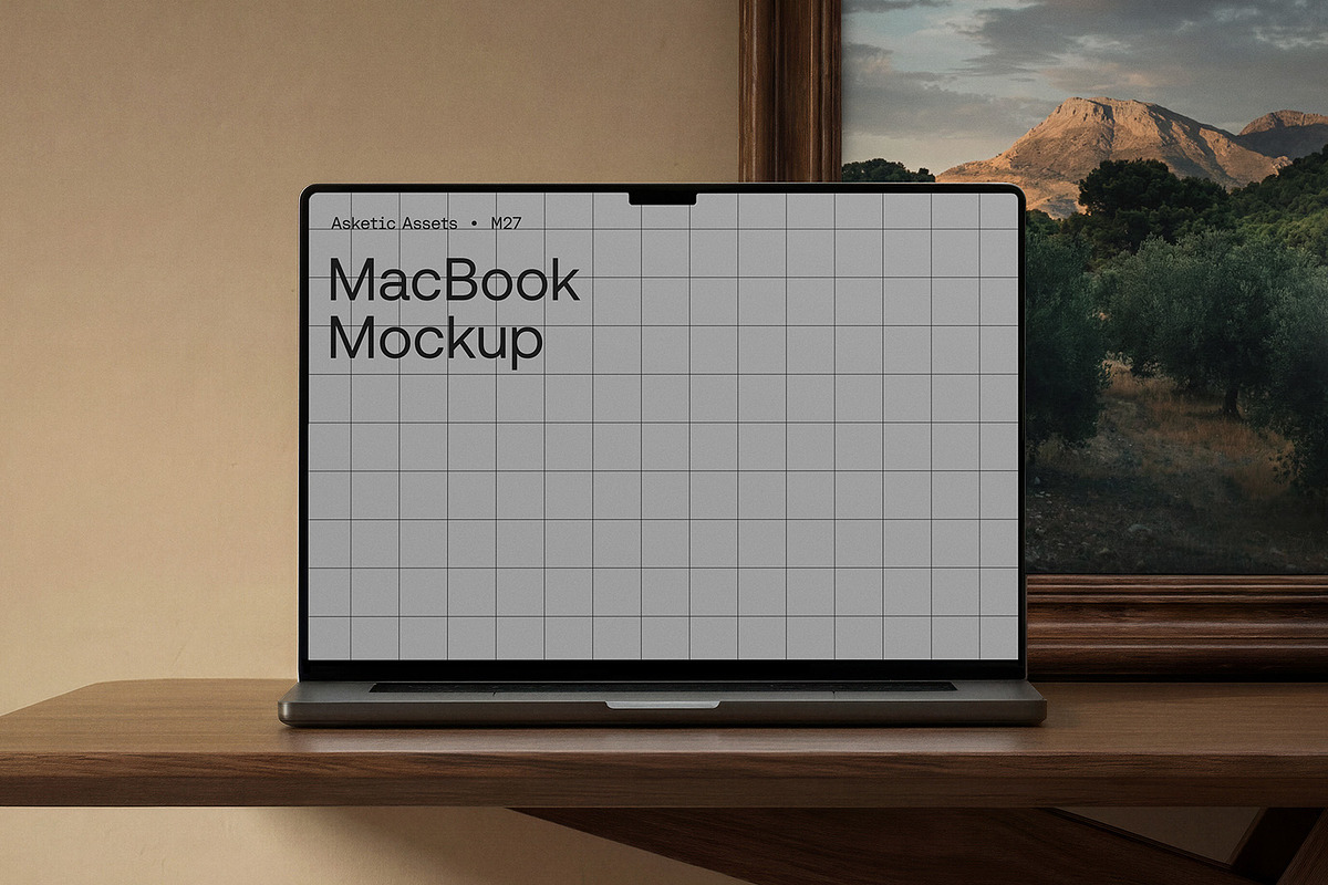 MacBook M27, a Mac Mockup by Asketic (Photo 2 of 4)