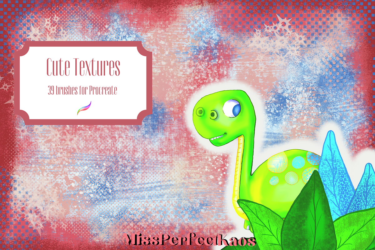 Cute Textures, 39 Procreate Brushes, a Brush Add-On by MissPerfectKaos (Photo 5 of 6)