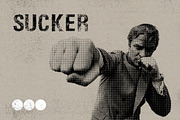Dirty Halftone Font, a Sans Serif Font by Offset (Thumbnail 6 of 6)