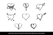 Hand-drawn Hearts & Banners, an Illustration by Graphic Goods Co (Thumbnail 4 of 4)
