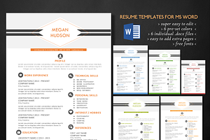 Elegant Diamond Word Resume