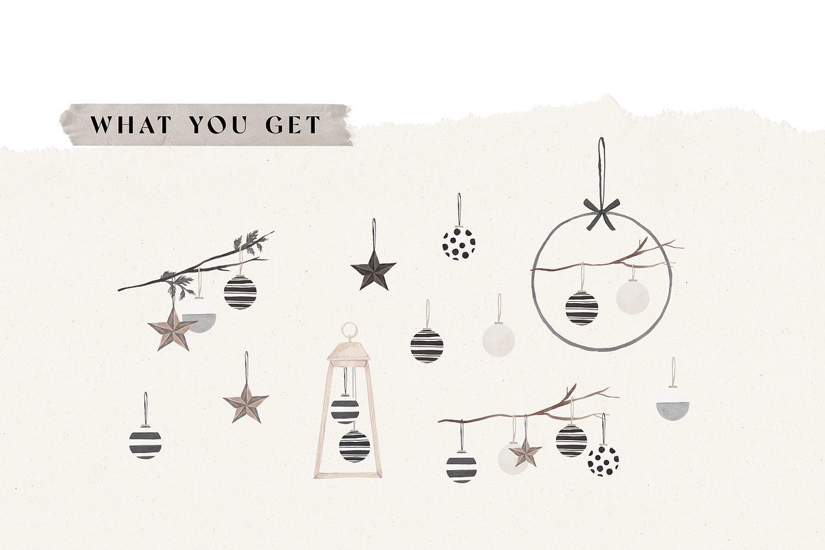 CHRISTMAS BALLS / watercolor png, an Illustration by KruthDesign (Photo 2 of 7)