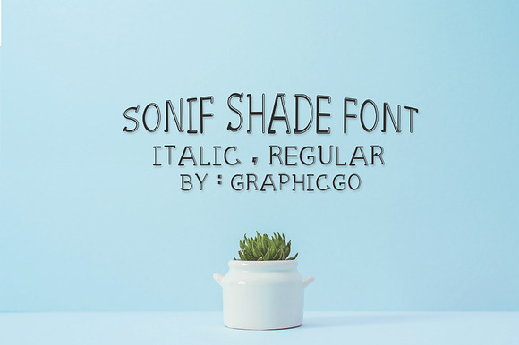 Sonif Shade Font preview 4