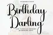Birthday Darling, a Handwritten Font by InermediaSTUDIO (Thumbnail 1 of 8)