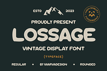 Lossage - A Modern Display Font