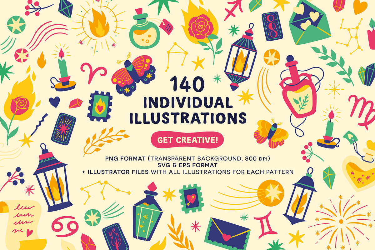 Enchanting Patterns - Vector, a Pattern Graphic by Carole Chevalier (Photo 7 of 7)