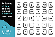Keyboard Key Icons Shortcuts SVG ID, an Outline Icon by Gravitype (Thumbnail 4 of 10)
