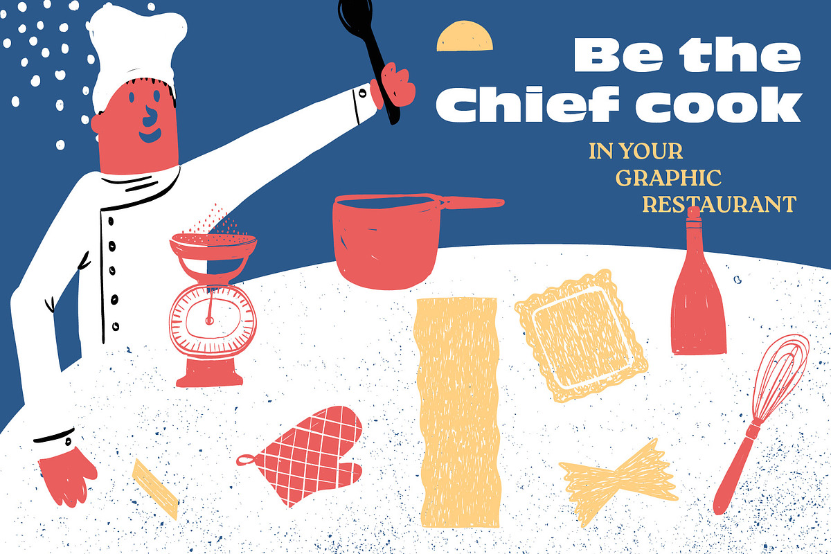 Italian Food Vector Illustration, a Food Illustration by dicreate (Photo 7 of 9)